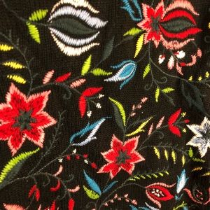 Embroidered Black Sweater